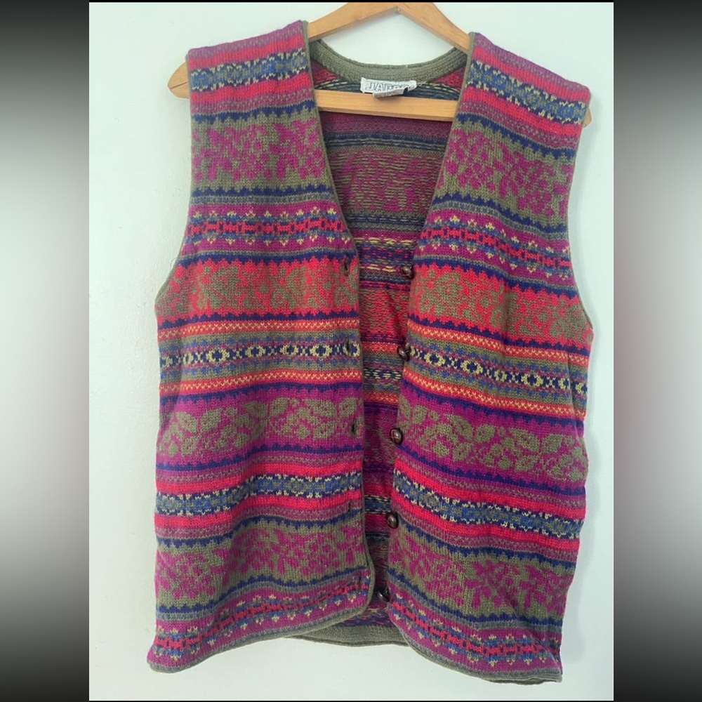 Vintage Wool Knit Vest
